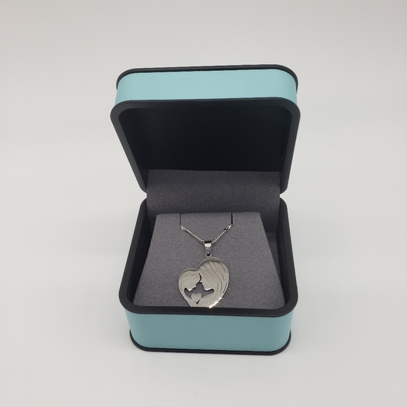 1084- Mother Daughter Necklace Stanley Steel NWT - Picture 1 of 5